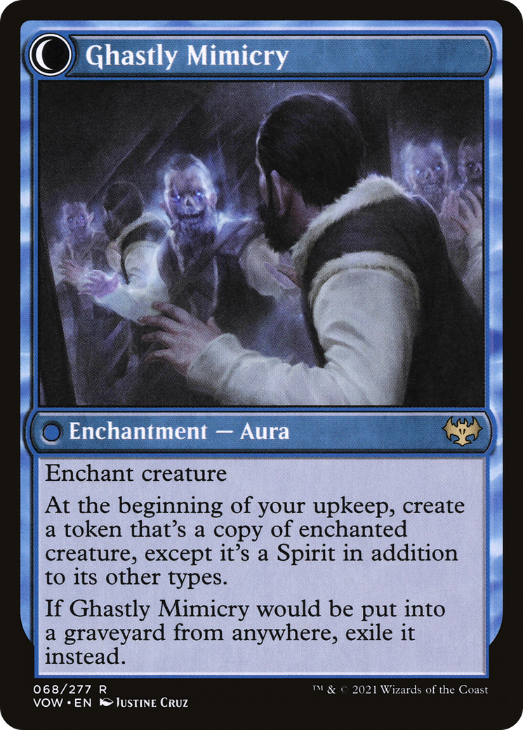 Image of Mirrorhall Mimic (VOW-068) - Innistrad: Crimson Vow: (Double Faced Transform) Foil
