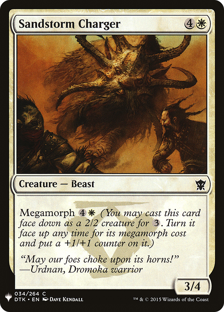 Image of Sandstorm Charger (LIST-DTK-34) - The List