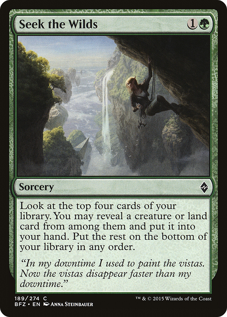 Image of Seek the Wilds (BFZ-189) - Battle for Zendikar