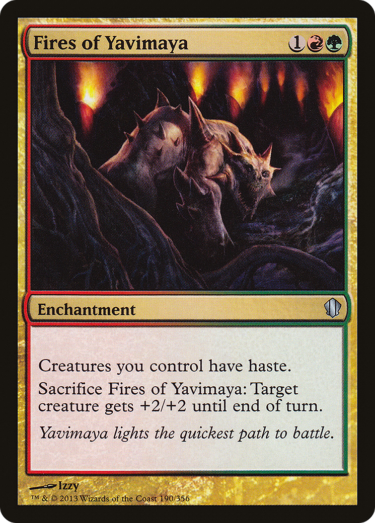 Image of Fires of Yavimaya (C13-190) - Commander 2013