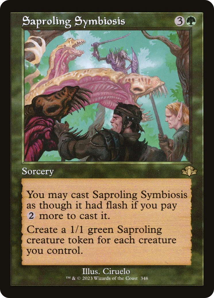 Image of Saproling Symbiosis (Retro Frame) (DMR-348) - Dominaria Remastered