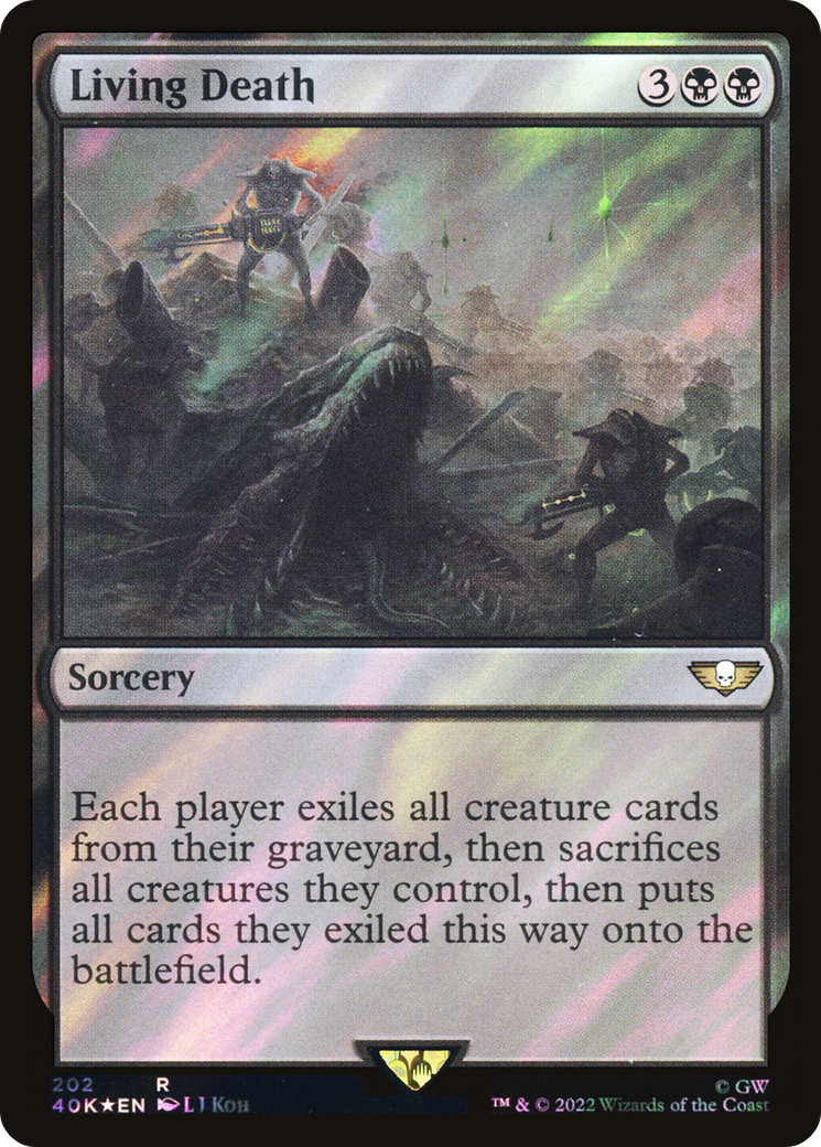 Image of Living Death (Surge Foil) (40K-202) - Warhammer 40,000 Commander Foil