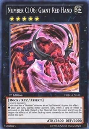 Image of Number C106: Giant Red Hand (DRLG-EN049) - Dragons of Legend Unlimited
