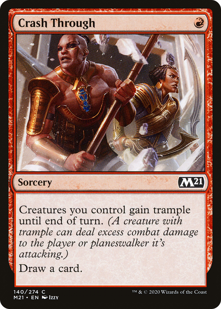 Image of Crash Through (M21-140) - Core Set 2021 Foil
