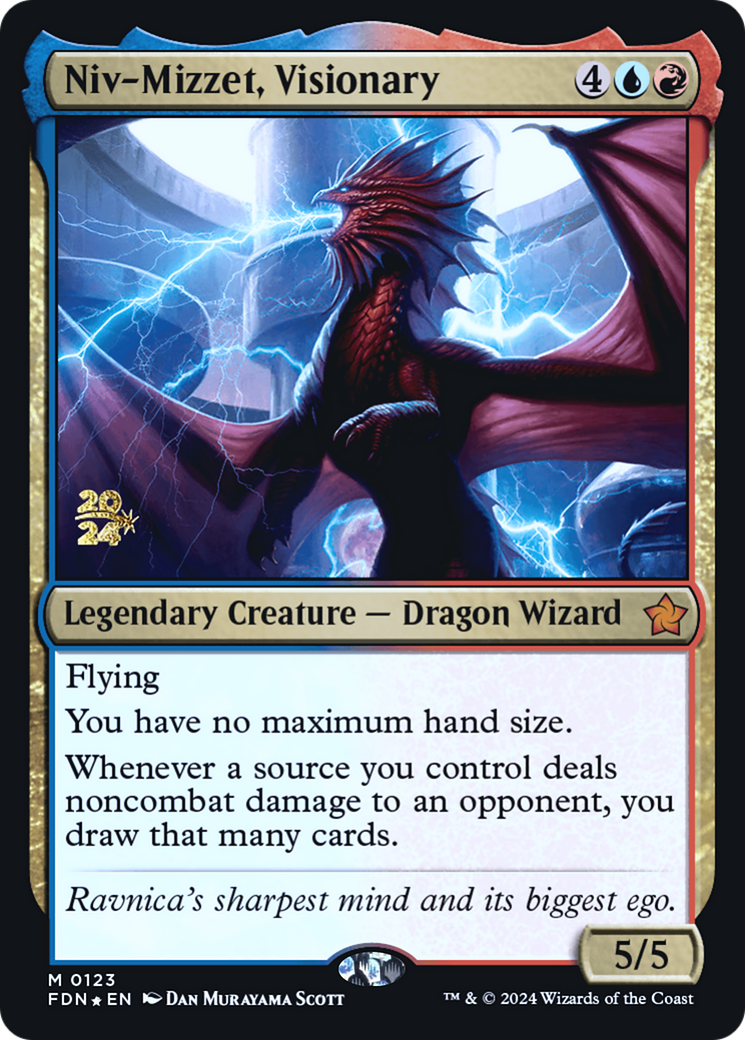 Image of Niv-Mizzet, Visionary (PRE-123) - Foundations Promos Foil