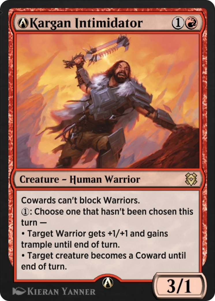 Image of A-Kargan Intimidator (ZNR-A-145) - Zendikar Rising