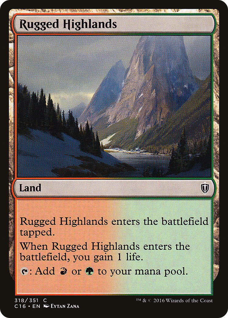 Image of Rugged Highlands (C16-318) - Commander 2016