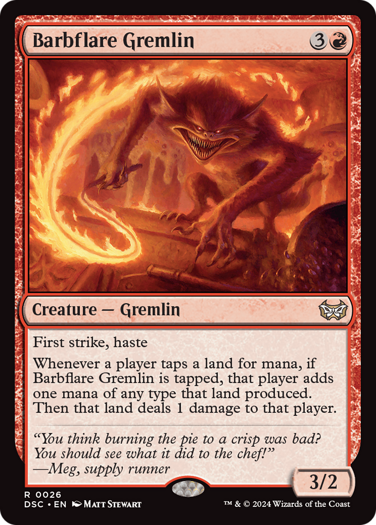 Image of Barbflare Gremlin (DSC-026) - Duskmourn: House of Horror Commander