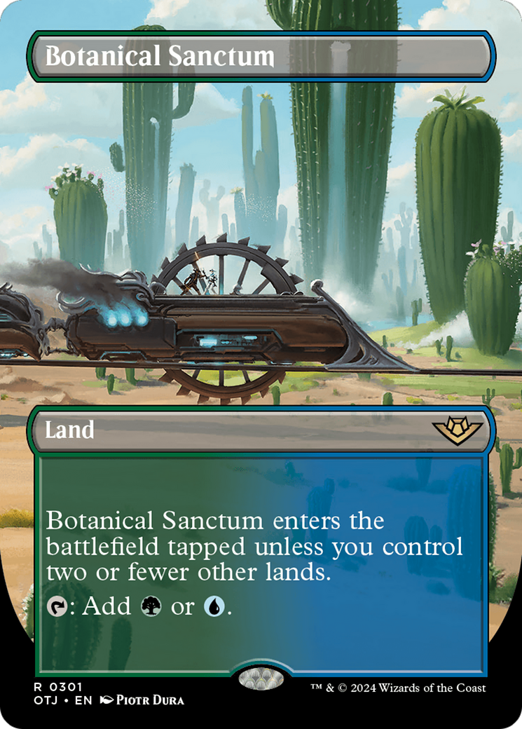 Image of Botanical Sanctum (Borderless) (OTJ-301) - Outlaws of Thunder Junction (Borderless) Foil