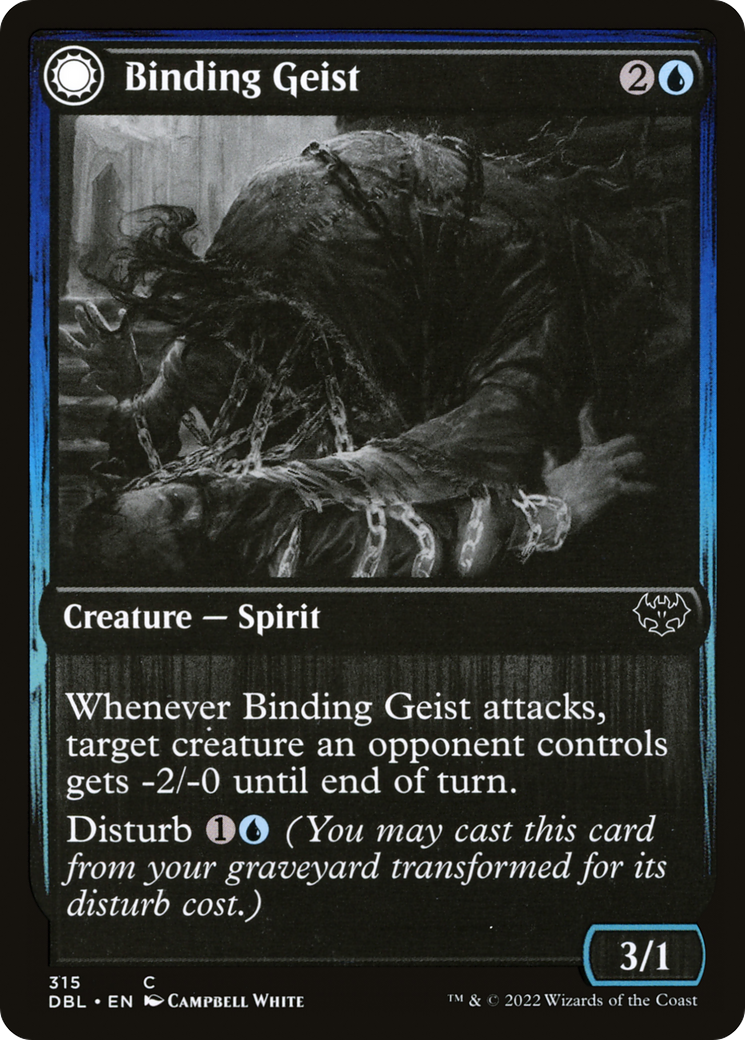 Image of Binding Geist (DBL-315) - Innistrad: Double Feature: (Double Faced Transform)