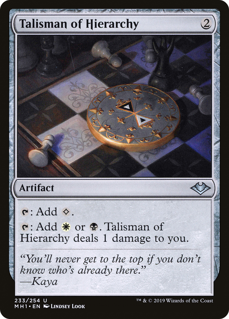 Image of Talisman of Hierarchy (MH1-233) - Modern Horizons Foil