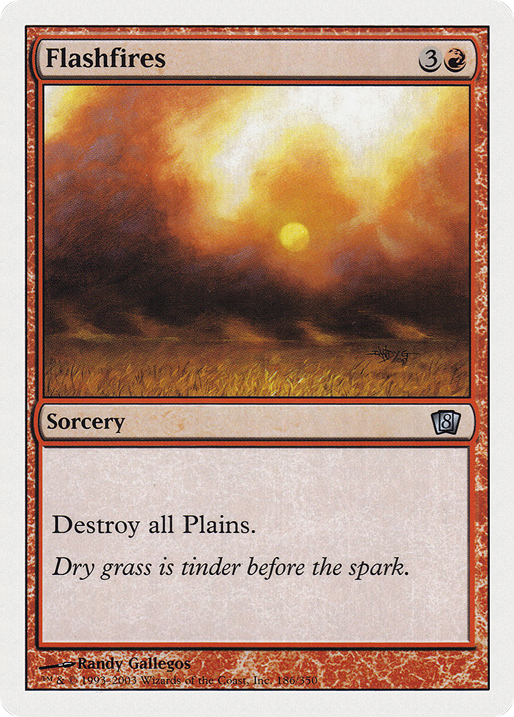 Image of Flashfires (8ED-186) - 8th Edition Foil