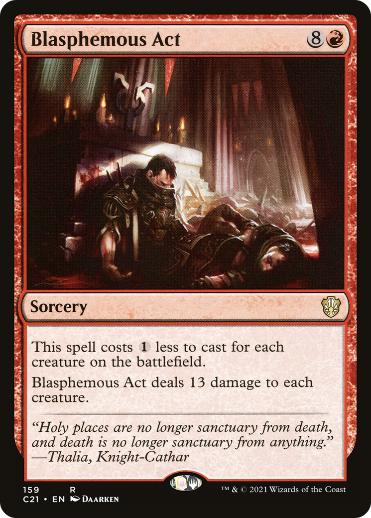 Image of Blasphemous Act (C21-159) - Commander 2021