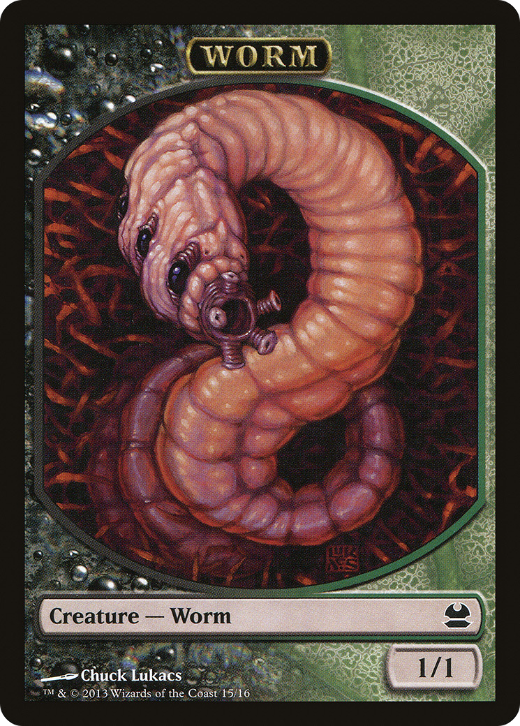 Image of Worm Token (MMA-015) - Modern Masters Tokens