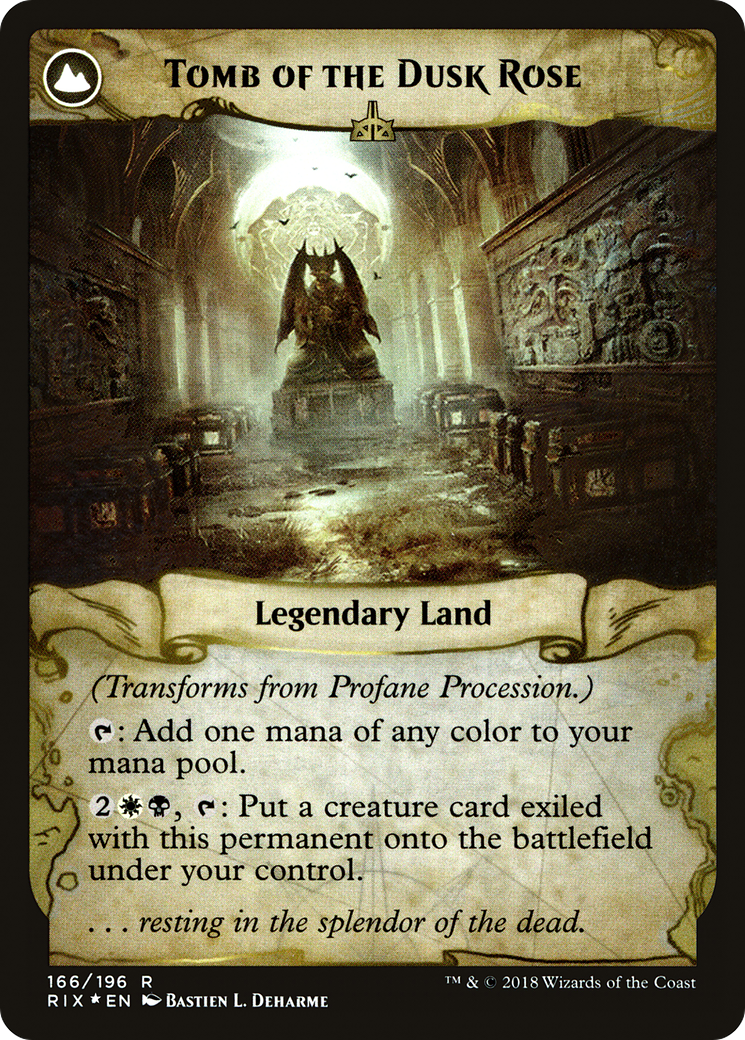 Image of Profane Procession (PRE-166S) - Rivals of Ixalan Promos: (compasslanddfc) Foil