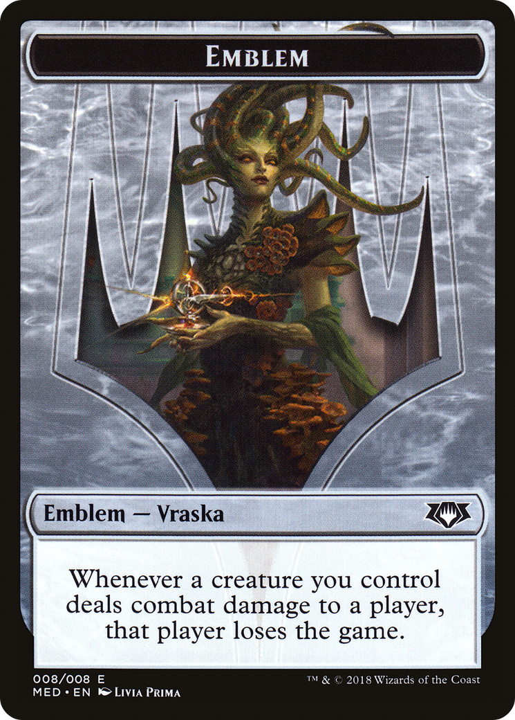 Image of Emblem - Vraska, Golgari Queen (MED-008) - Mythic Edition Tokens