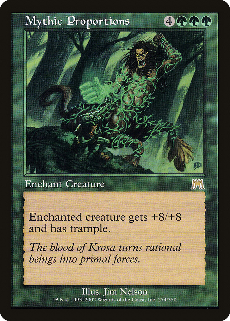 Image of Mythic Proportions (ONS-274) - Onslaught Foil