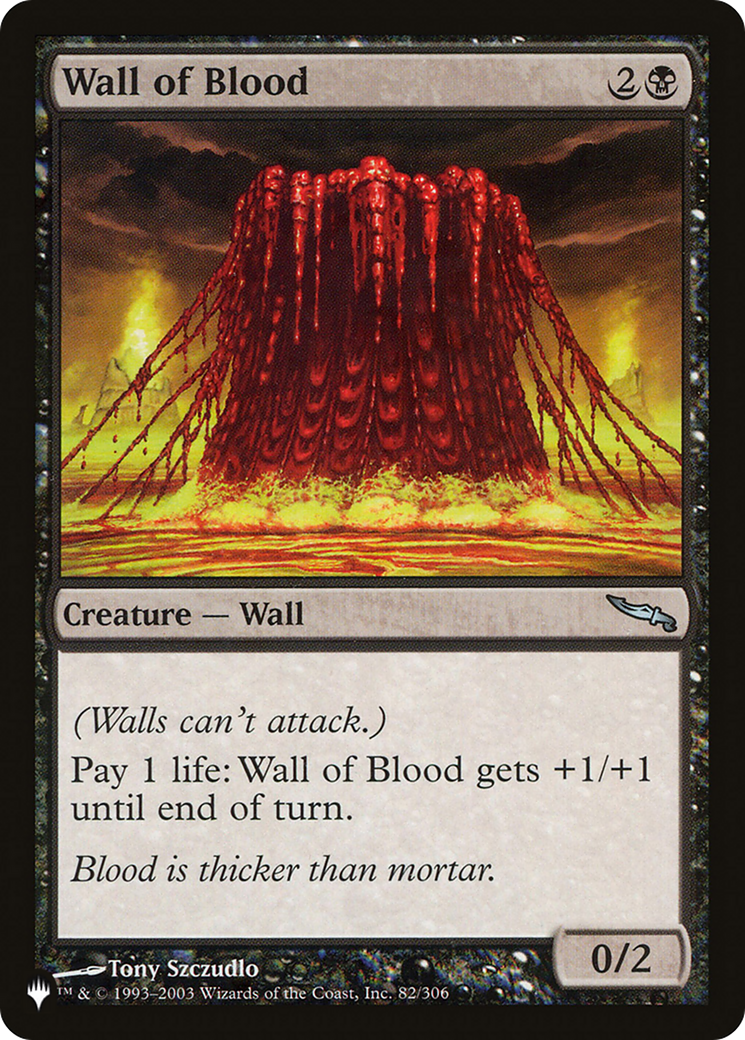 Image of Wall of Blood (LIST-82/306) - The List