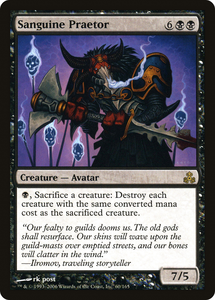 Image of Sanguine Praetor (GPT-060) - Guildpact Foil