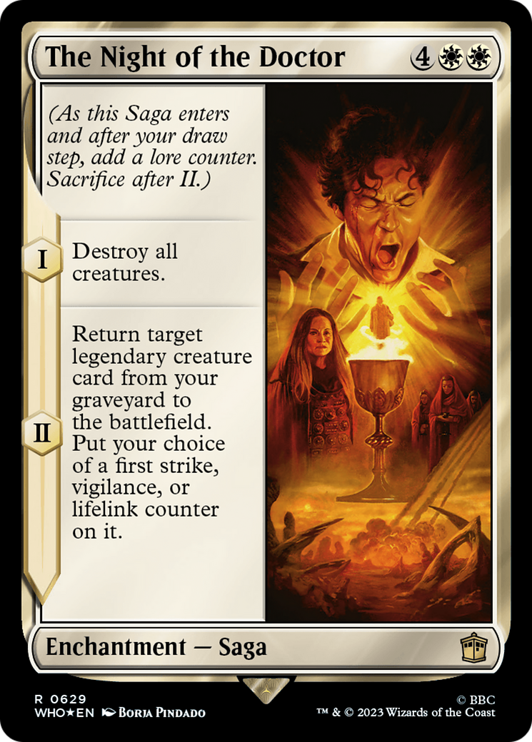Image of The Night of the Doctor (Surge Foil) (WHO-629) - Doctor Who Foil