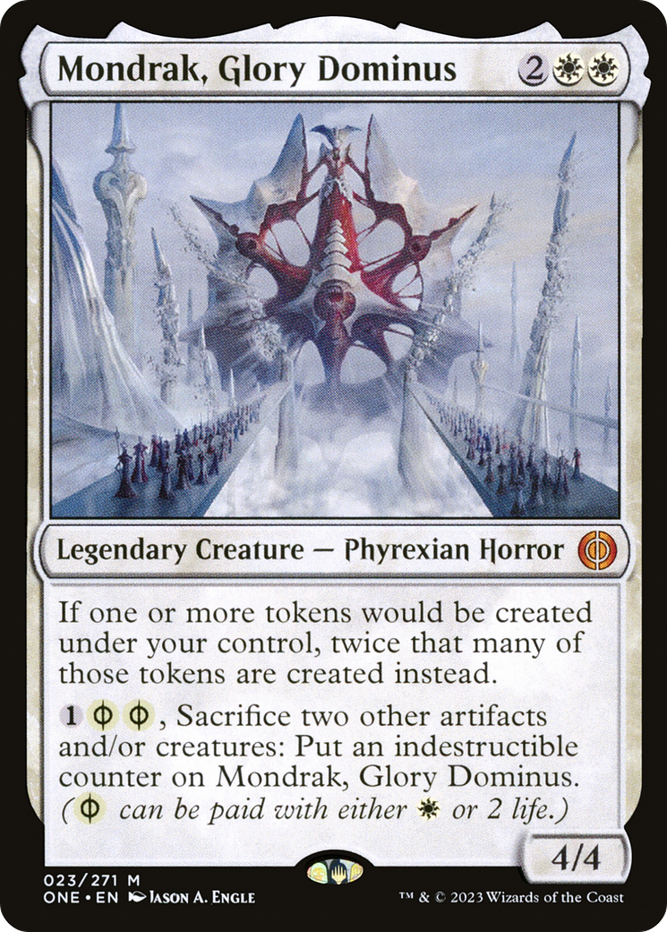 Image of Mondrak, Glory Dominus (ONE-023) - Phyrexia: All Will Be One Foil