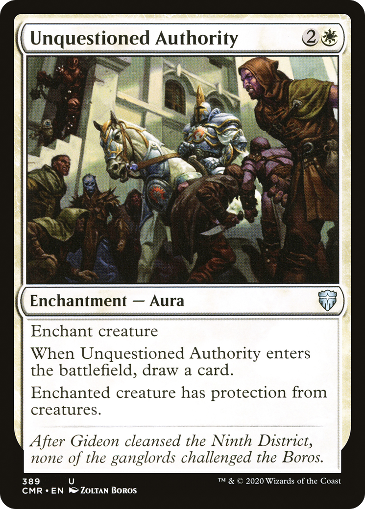 Image of Unquestioned Authority (CMR-389) - Commander Legends