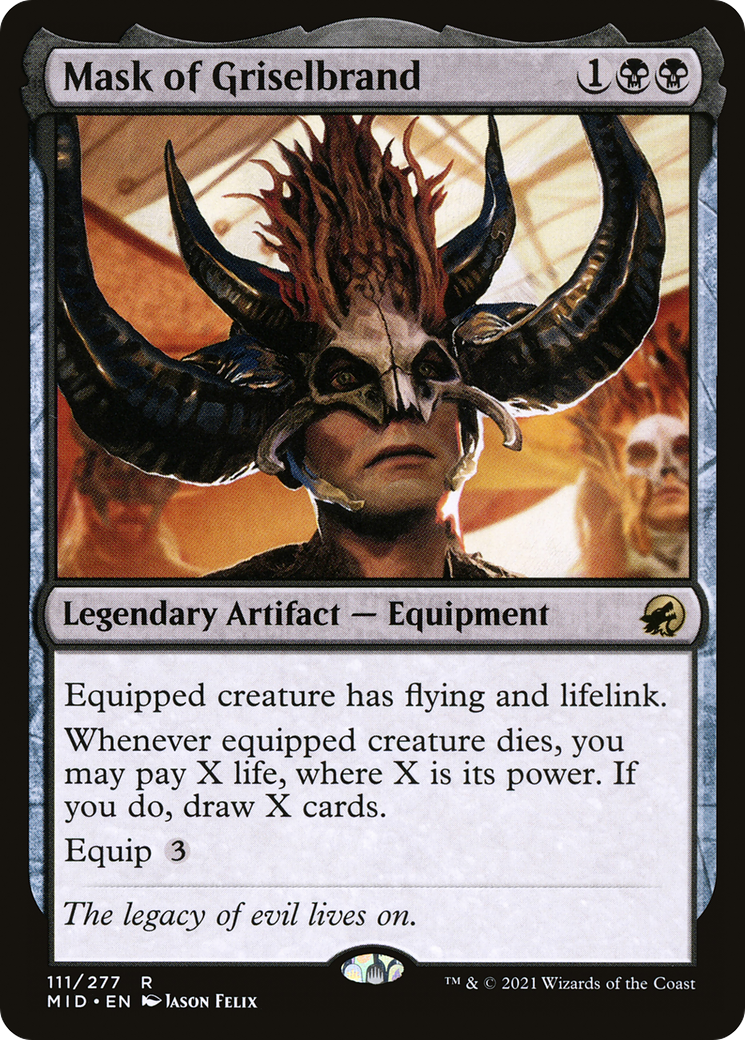 Image of Mask of Griselbrand (MID-111) - Innistrad: Midnight Hunt