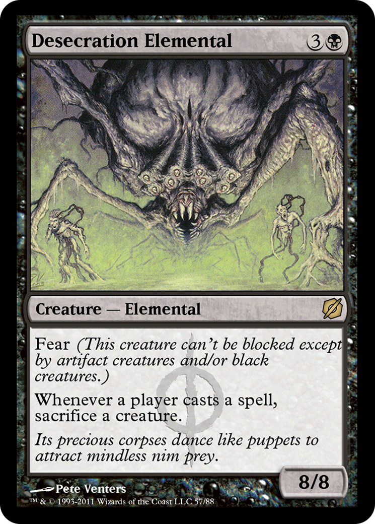 Image of Desecration Elemental (TD2-057) - Duel Decks: Mirrodin Pure vs. New Phyrexia