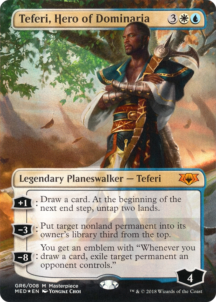 Image of Teferi, Hero of Dominaria (MED-GR6) - Mythic Edition (Borderless) Foil