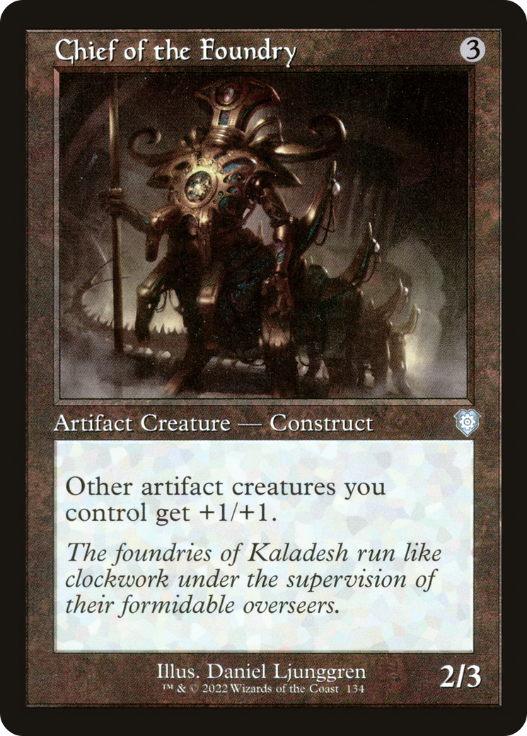 Image of Chief of the Foundry (Retro Frame) (BRC-134) - The Brothers' War Commander