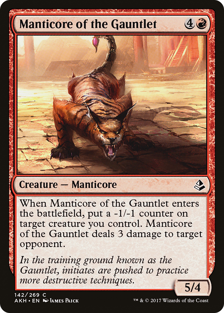 Image of Manticore of the Gauntlet (AKH-142) - Amonkhet Foil