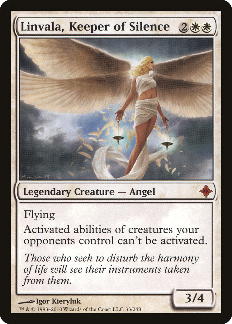 Image of Linvala, Keeper of Silence (ROE-033) - Rise of the Eldrazi Foil