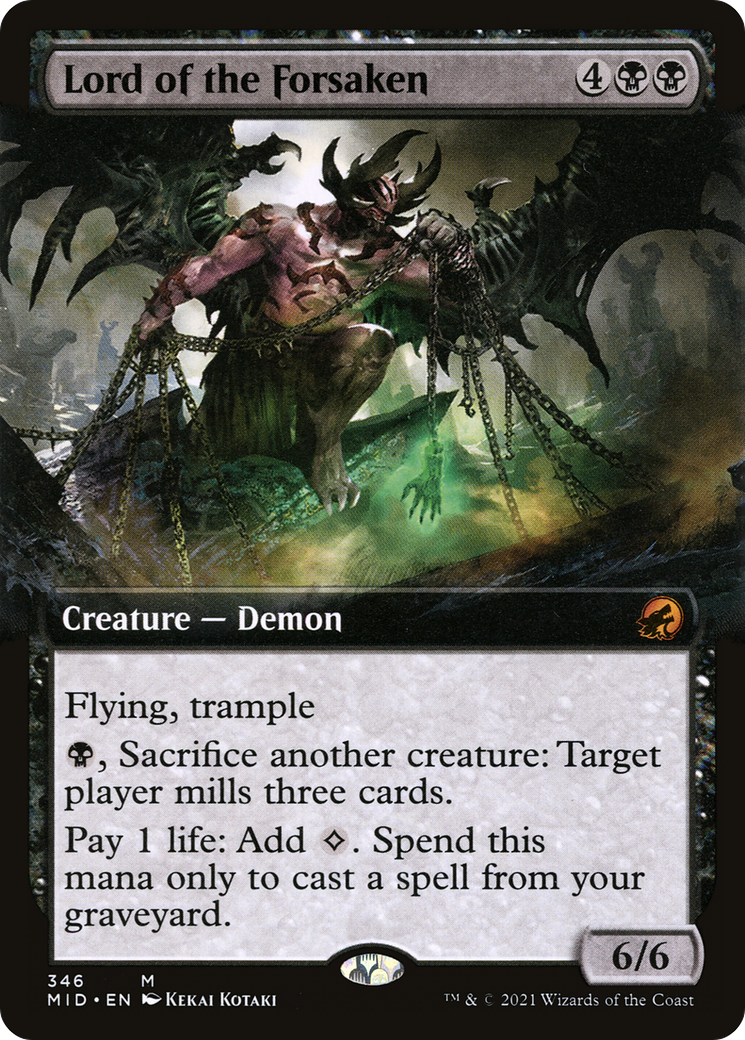 Image of Lord of the Forsaken (Extended Art) (MID-346) - Innistrad: Midnight Hunt: (Extended Art)