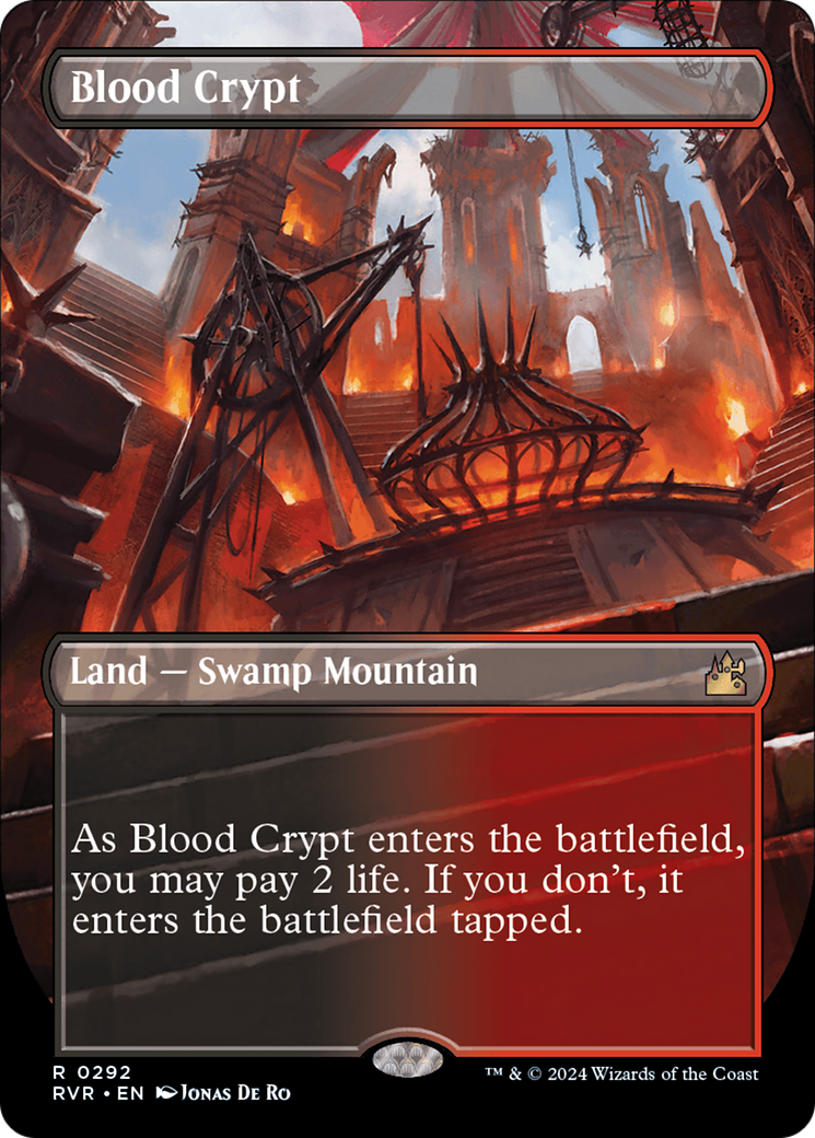 Image of Blood Crypt (Borderless) (RVR-292) - Ravnica Remastered (Borderless)