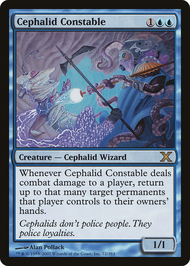 Image of Cephalid Constable (10E-072) - Tenth Edition Foil