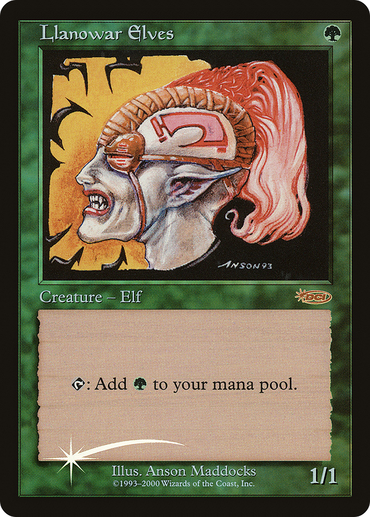 Image of Llanowar Elves (FNM-) - Friday Night Magic 2000 Foil