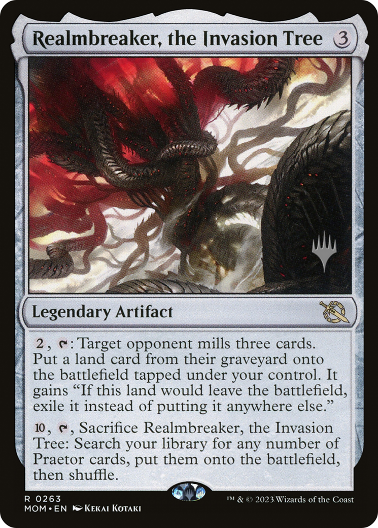 Image of Realmbreaker, the Invasion Tree (PPMOM-263) - March of the Machine Promos Foil