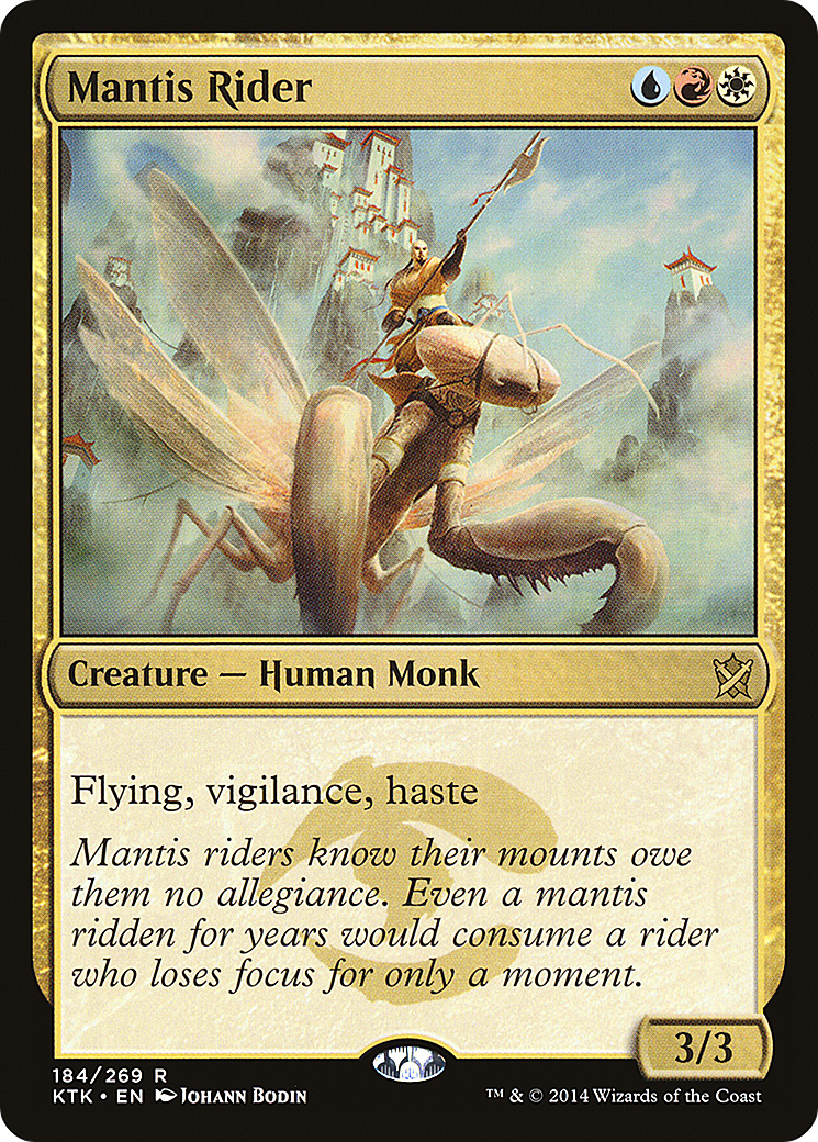 Image of Mantis Rider (KTK-184) - Khans of Tarkir Foil