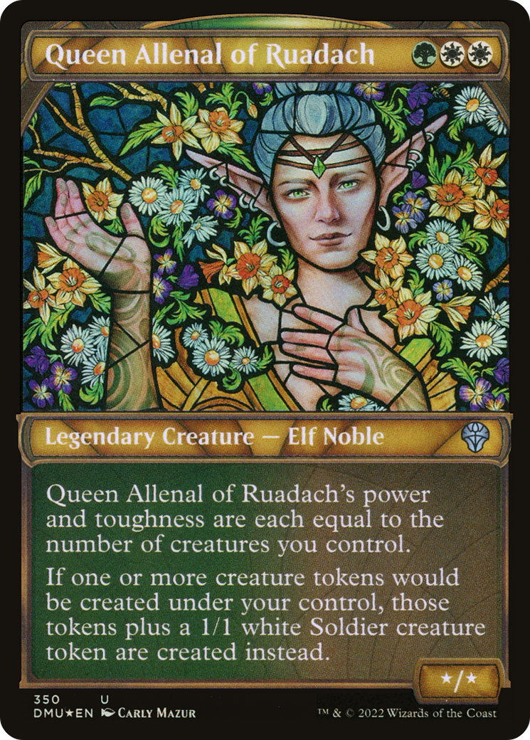 Image of Queen Allenal of Ruadach (Textured Foil) (DMU-350) - Dominaria United: (Showcase) Foil