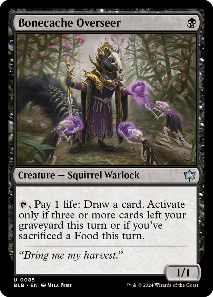 Image of Bonecache Overseer (BLB-085) - Bloomburrow