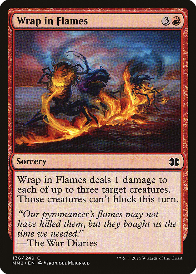 Image of Wrap in Flames (MM2-136) - Modern Masters 2015 Foil