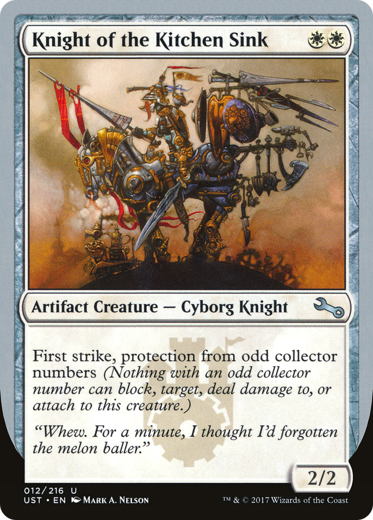 Image of Knight of the Kitchen Sink (UST-12D) - Unstable Foil