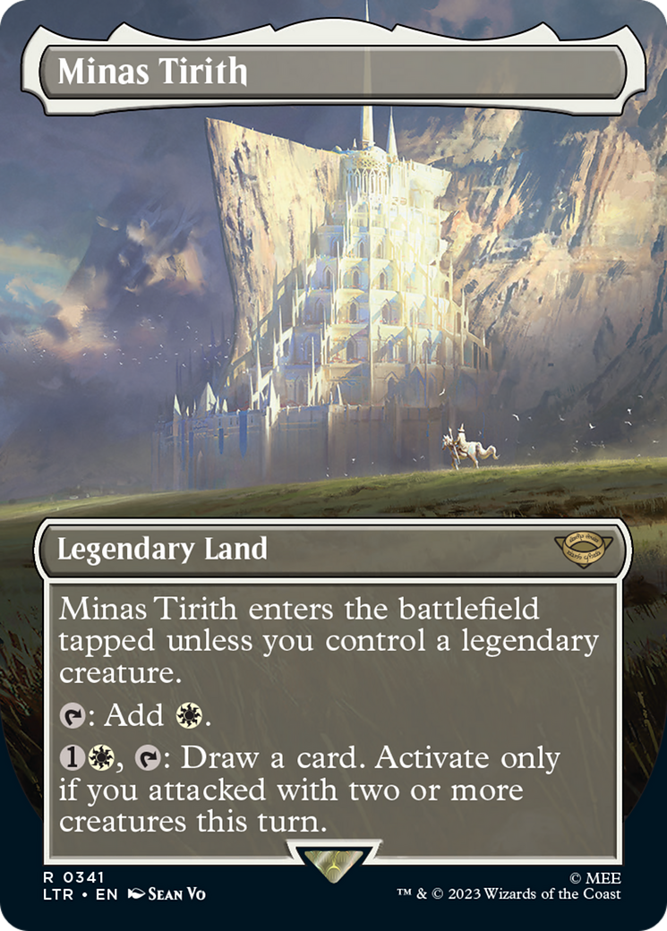 Image of Minas Tirith (0341) (Borderless) (LTR-341) - The Lord of the Rings: Tales of Middle-earth (Borderless) Foil
