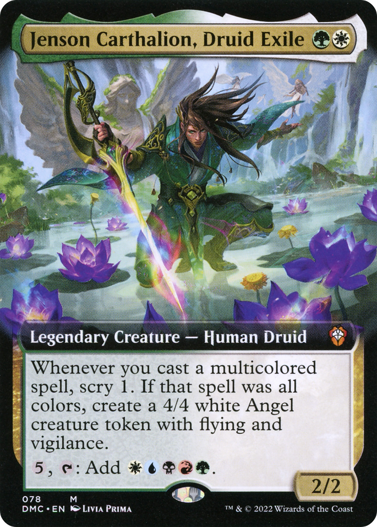 Image of Jenson Carthalion, Druid Exile (Extended Art) (DMC-078) - Dominaria United Commander: (Extended Art) Foil