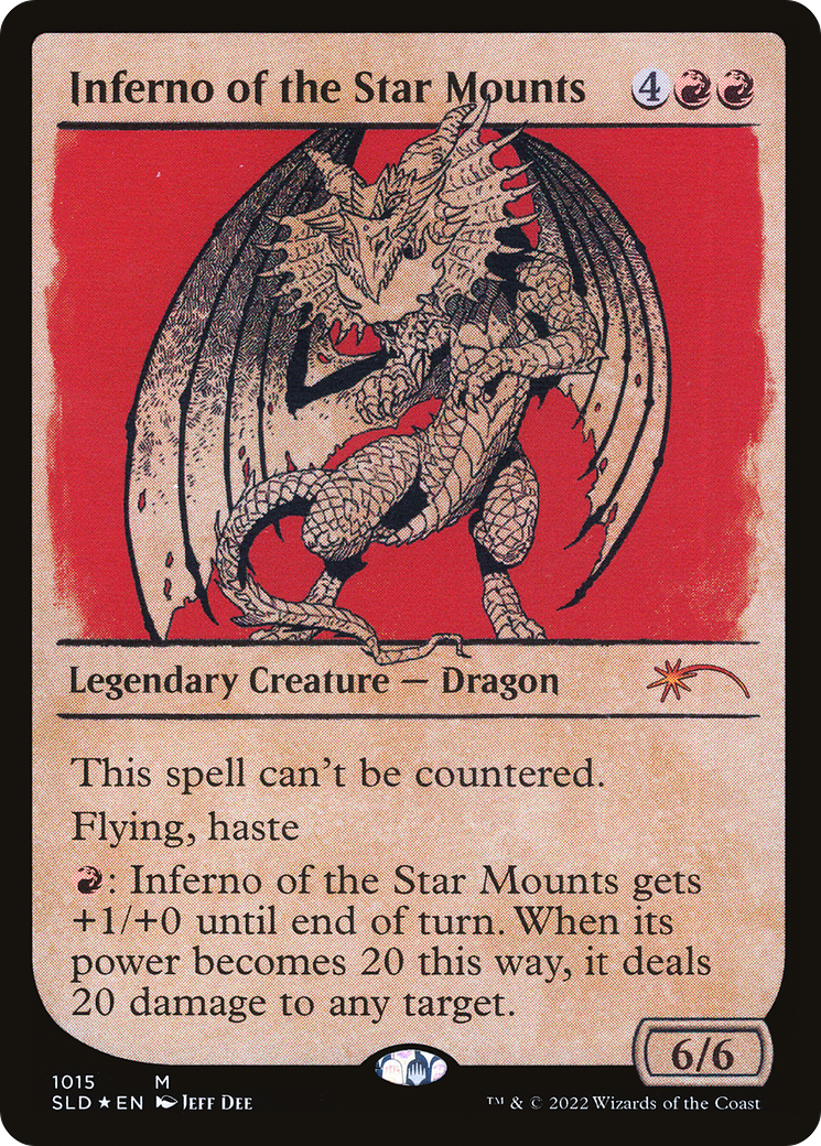 Image of Inferno of the Star Mounts (Showcase) (SLD-1015) - Secret Lair Drop: (Showcase) Foil