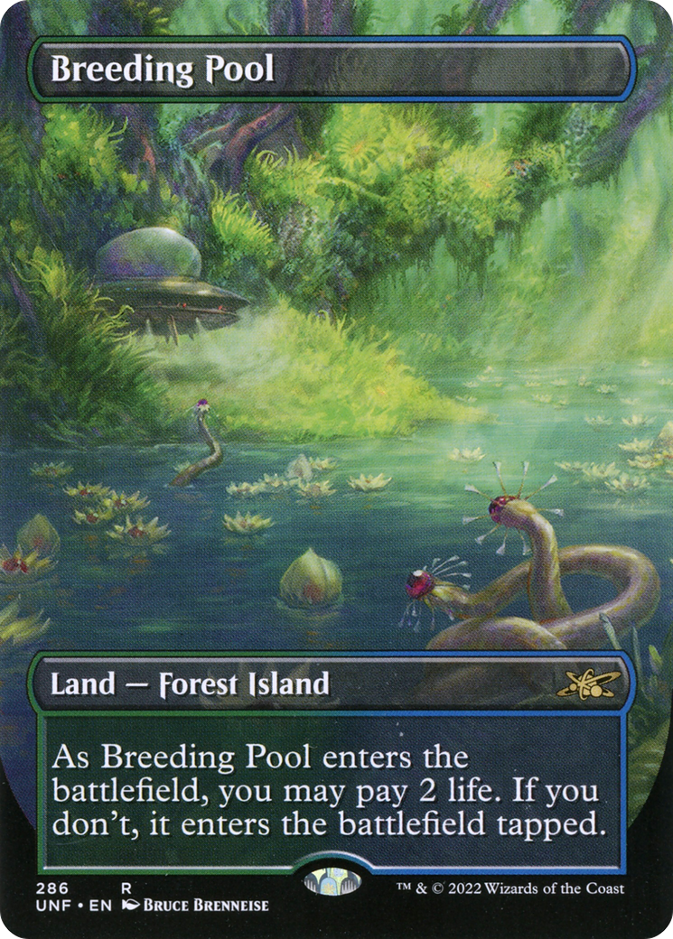 Image of Breeding Pool (Borderless) (UNF-286) - Unfinity (Borderless) Foil