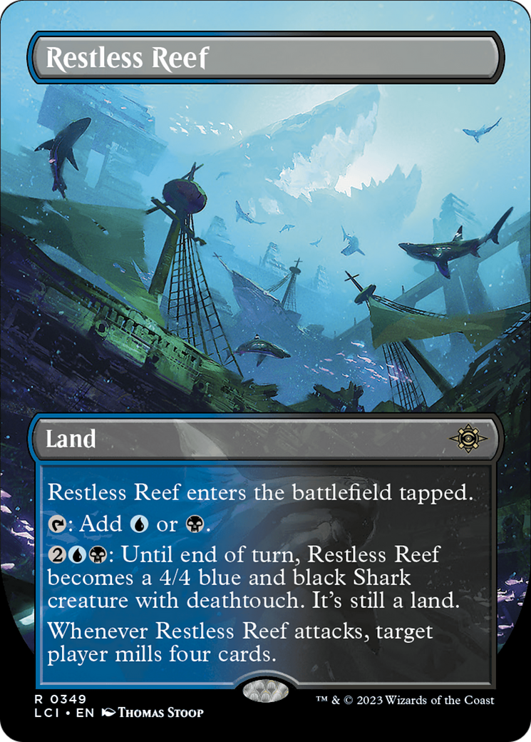 Image of Restless Reef (Borderless) (LCI-349) - The Lost Caverns of Ixalan (Borderless) Foil