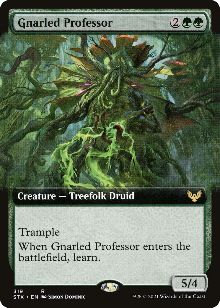 Image of Gnarled Professor (Extended Art) (STX-319) - Strixhaven: School of Mages: (Extended Art) Foil