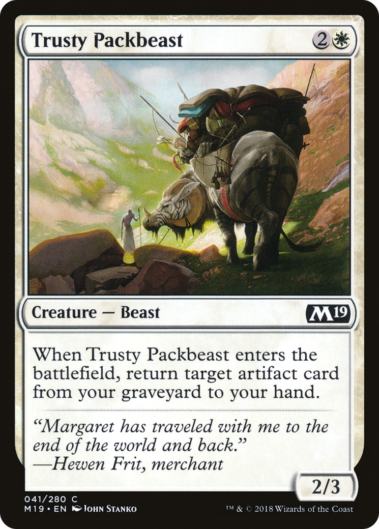 Image of Trusty Packbeast (M19-041) - Core Set 2019 Foil