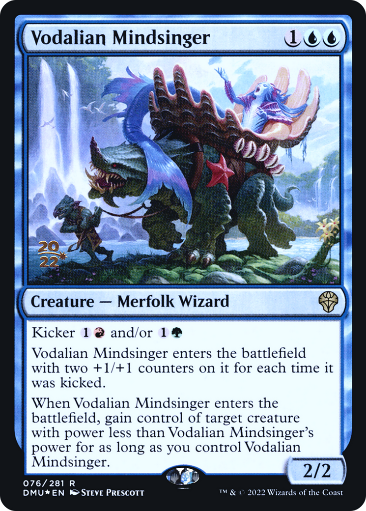 Image of Vodalian Mindsinger (PRE-076) - Dominaria United Promos Foil